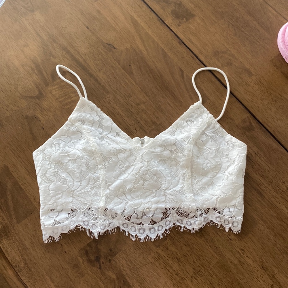 Shein Lace White Bralette Top